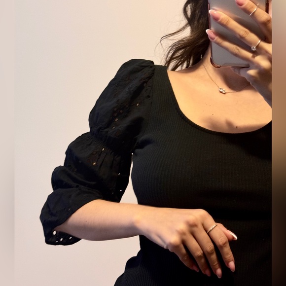 Vintage black blouse - Picture 2 of 6